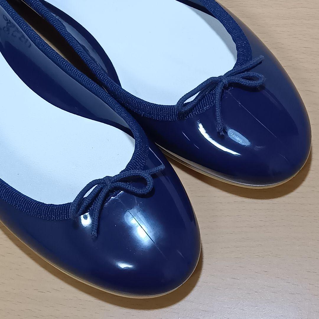 レペット フラットシューズ バレエ レイン サンドリオン ラバー 濃紺 40