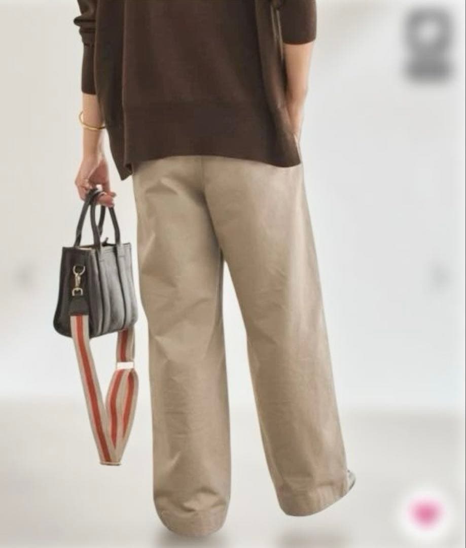 【たー】フレームワーク オーバーサイズチノパンツ 40サイズ