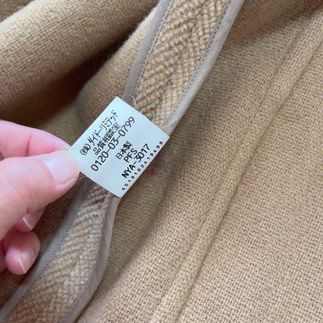 美品NEW YORKER ムーアブルックダッフルコートSサイズ キャメル ウール