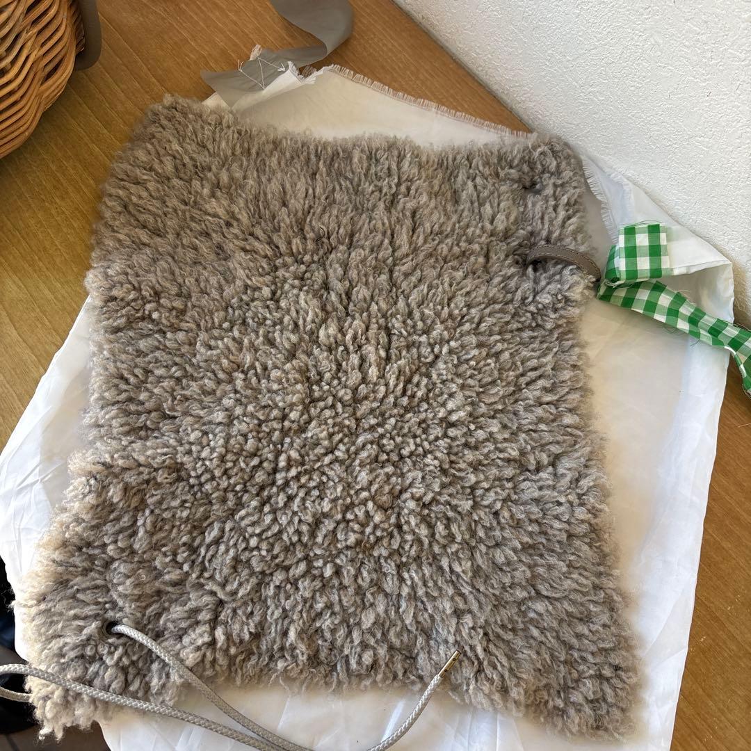 エバゴス　フニュシュリンク　スウィートPバスケット　カシミヤ　グレー