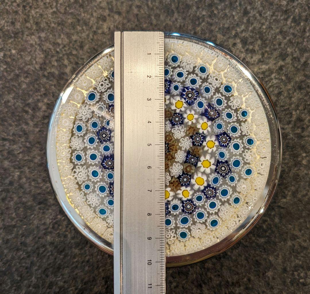 ムラーノガラス　シルバー　小物入れ　銀座WAKO