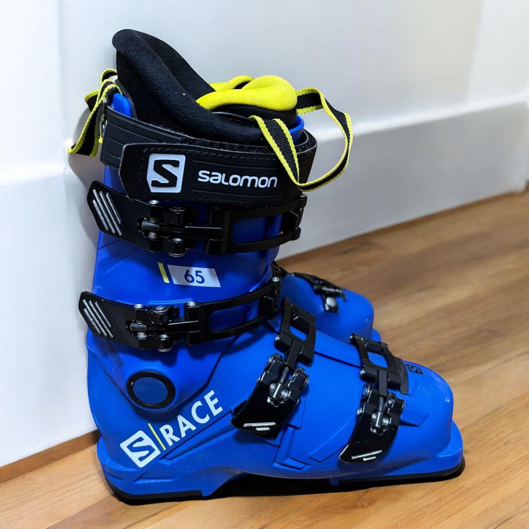 良品✨サロモン S/RACE65 22.5cm ジュニア上位モデル スキーブーツ