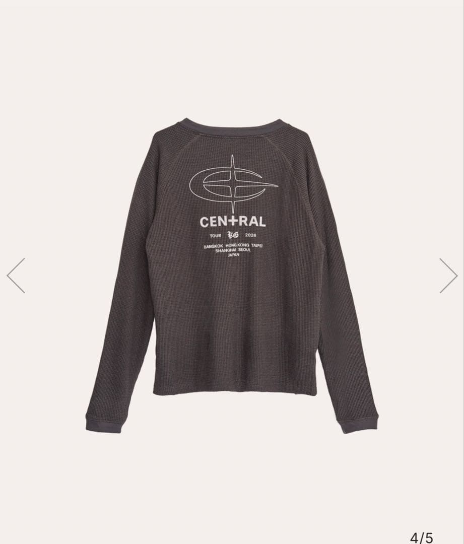 CEN+RAL WUFFLE L/S TEE [チャコール] King Gnu