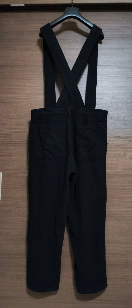 【キタキン】ブラックコムデギャルソンサロペット/オーバーオールサスペンダー
