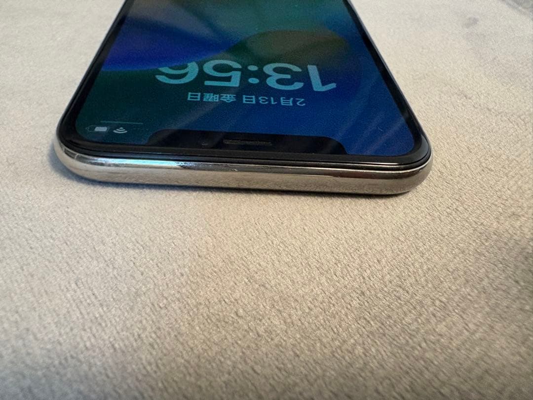 美品 iPhoneX 256GB シルバー SIMフリー