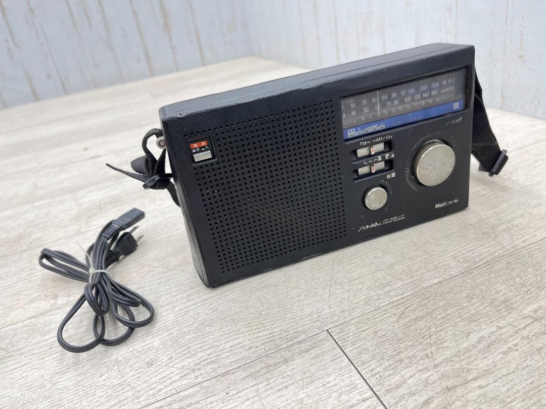 昭和レトロ ナショナル ラジオ RF-U80 動作確認済 2バンド カバー付き