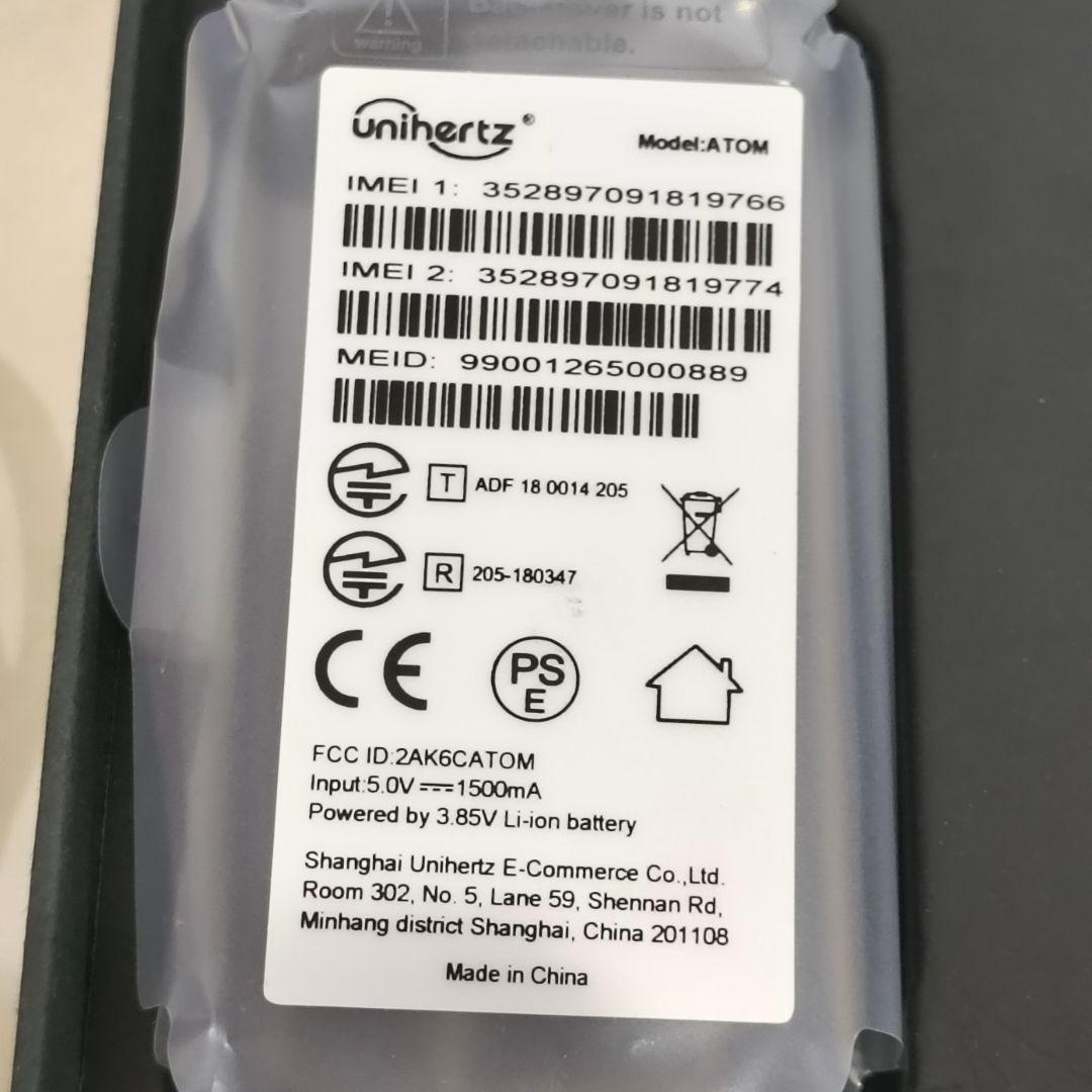 Unihertz ATOM 極小スマートフォン 2.45インチ