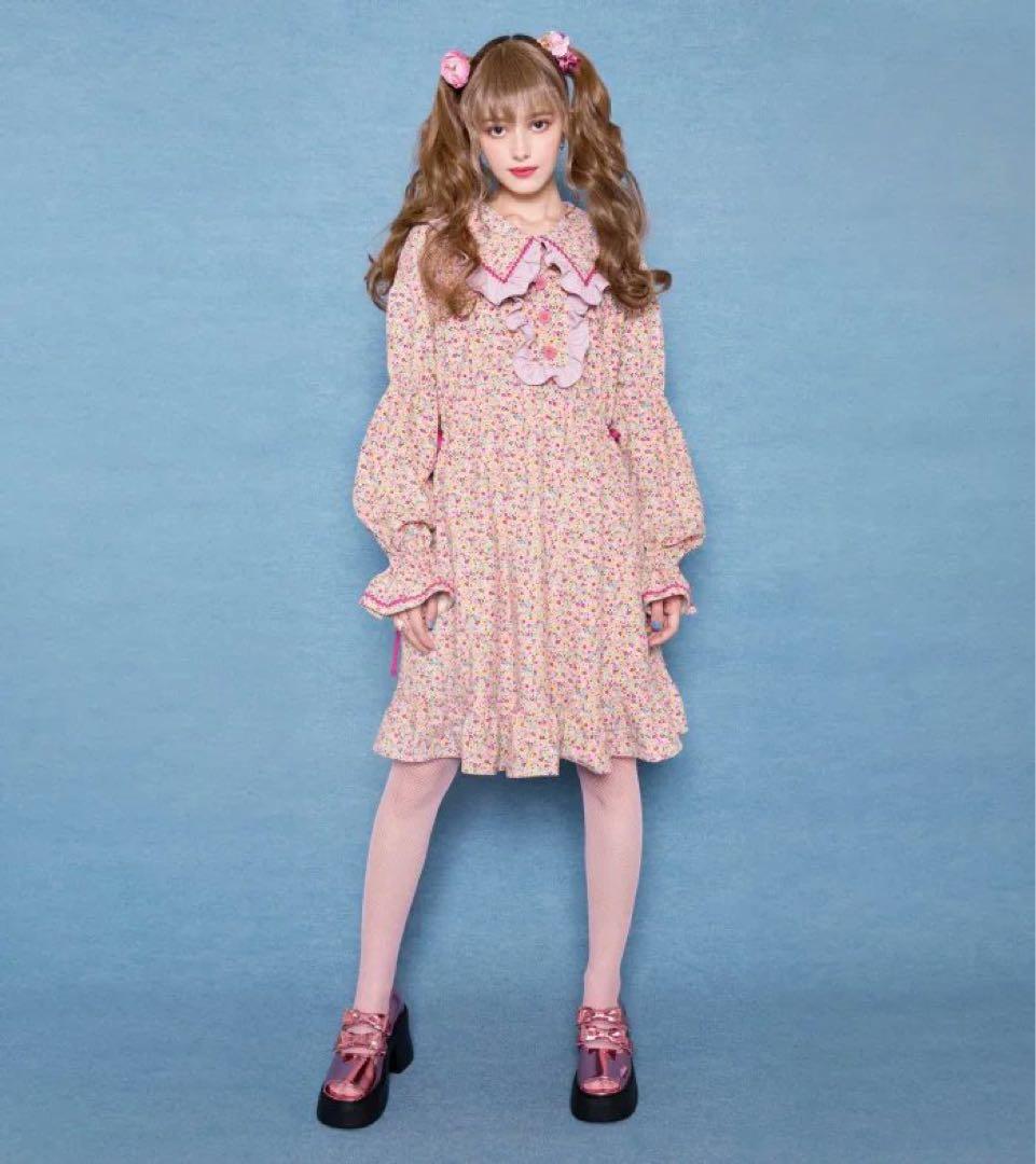 MILK Sweet Honey Dress ピンクフラワー