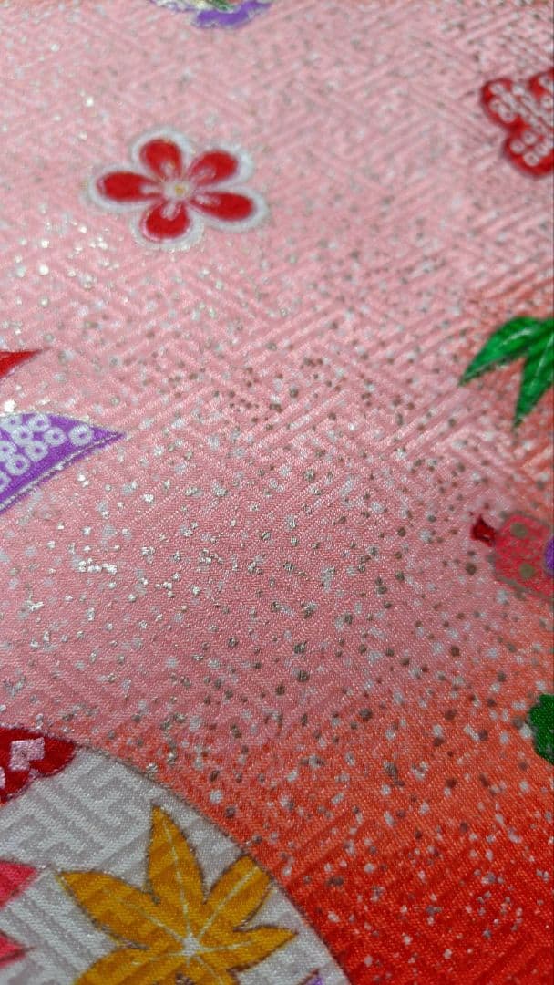 RK383アンティーク子供着物着丈72センチ裄丈35センチ正絹綺麗美品