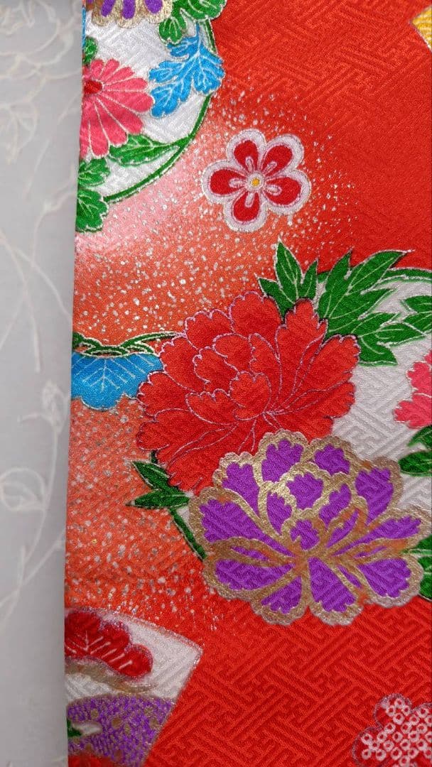 RK383アンティーク子供着物着丈72センチ裄丈35センチ正絹綺麗美品