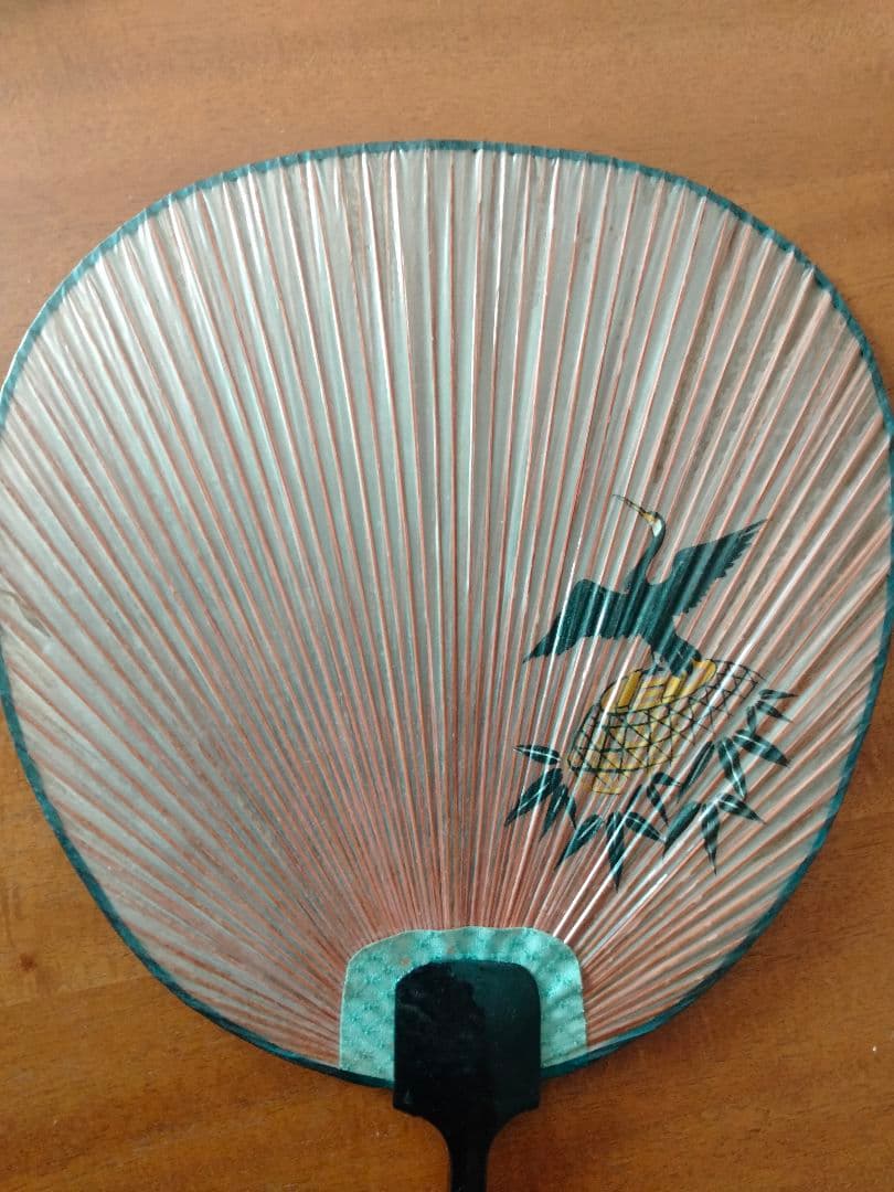 みずうちわ　4枚　鵜飼の絵柄