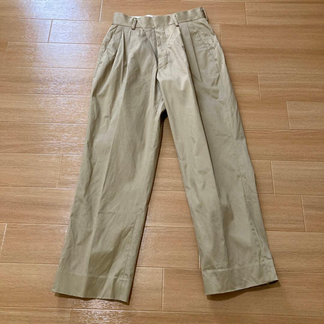 【未使用に近い】chaos カオス　ツータックチノパンツ 38