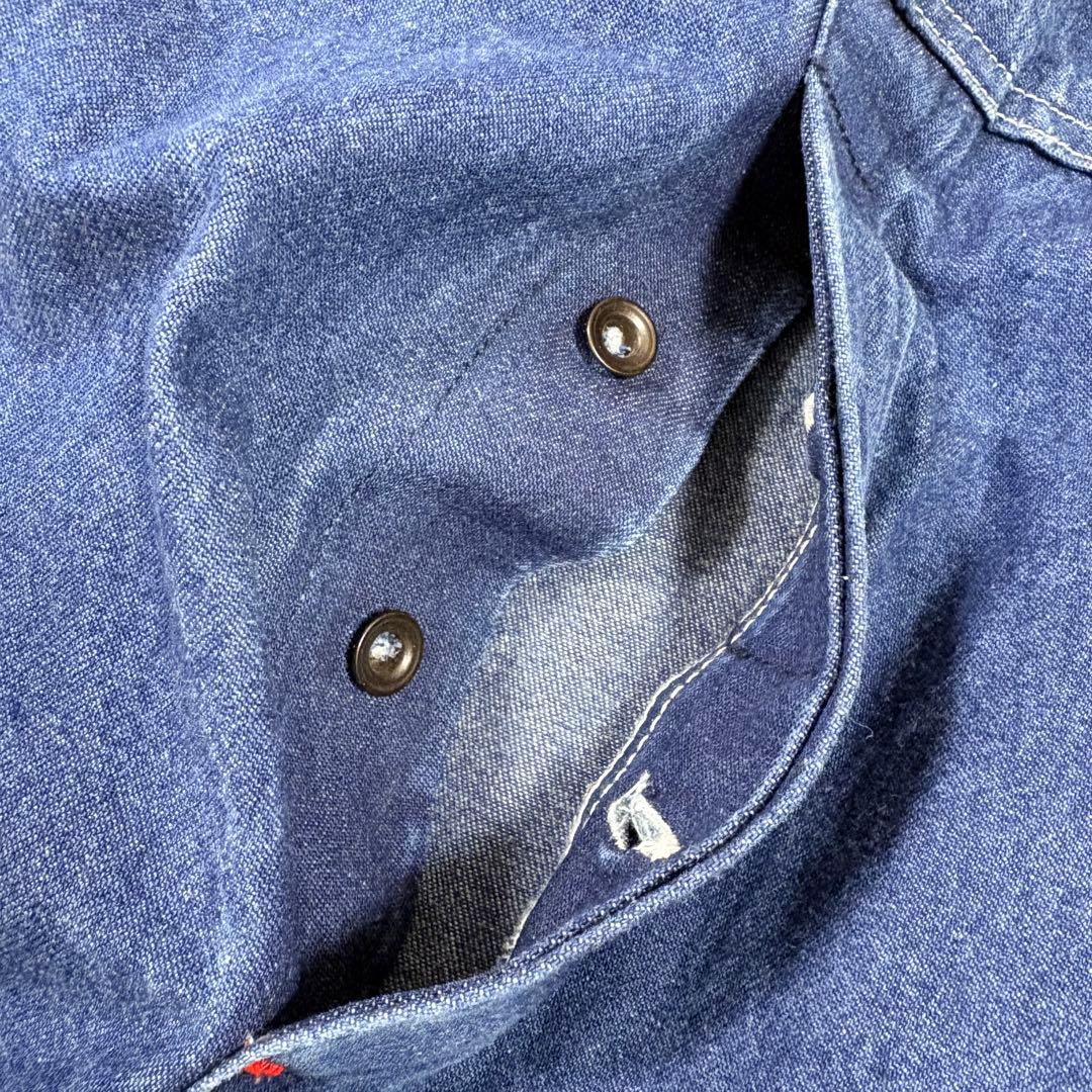 ROUND HOUSE ラウンドハウス デニムオーバーオール USA製 L相当