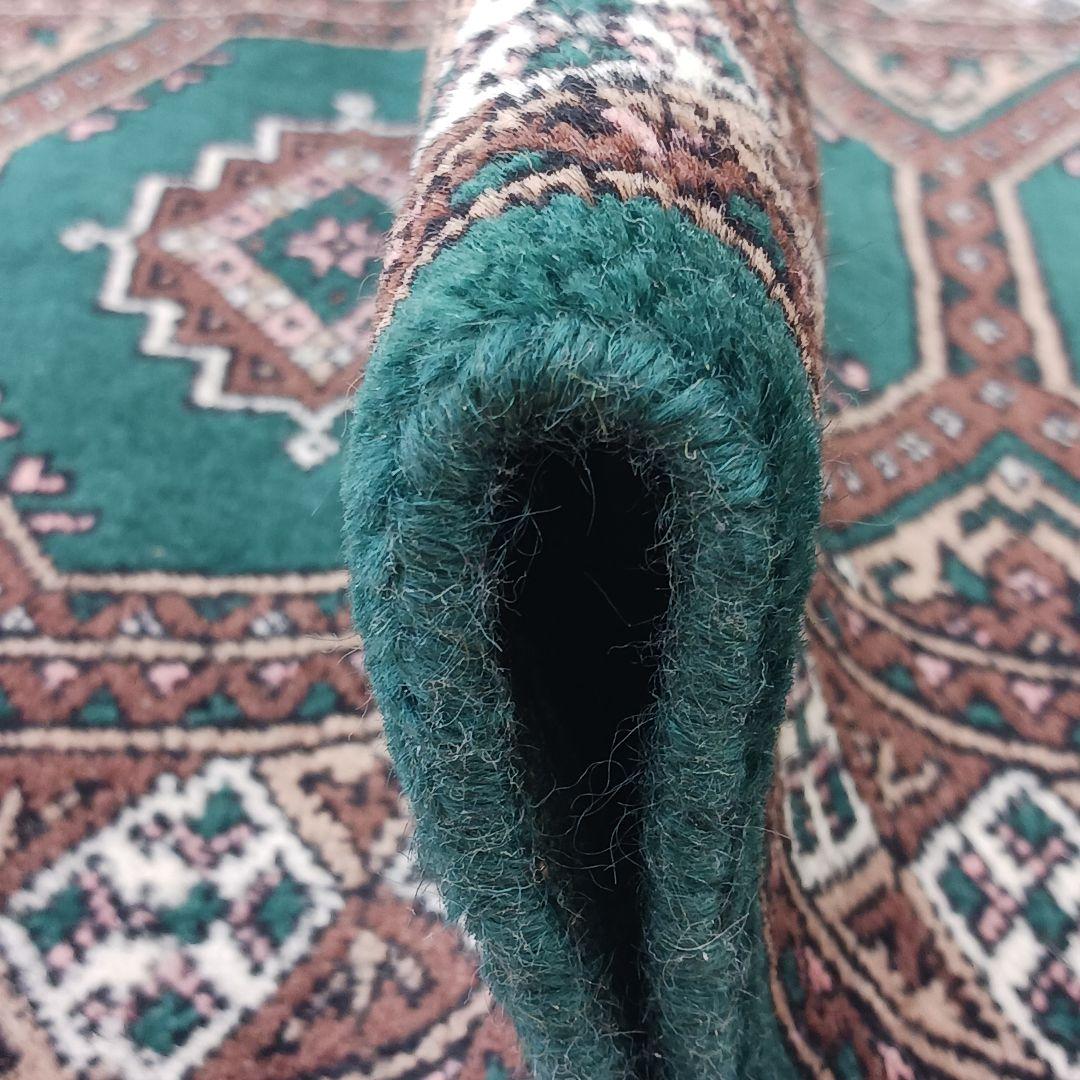 Y2097 パキスタン絨毯 ウール 手織り トライバルラグ 　ma