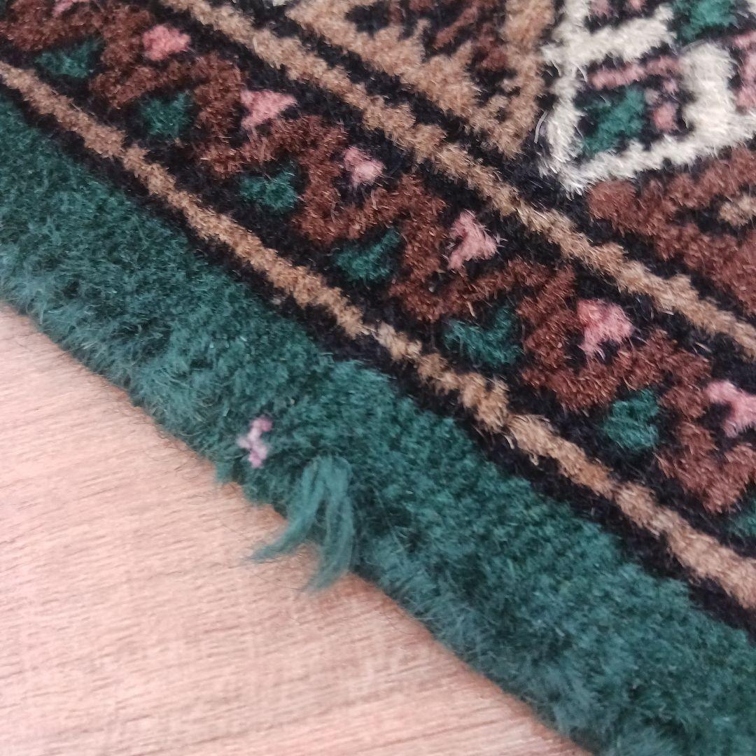 Y2097 パキスタン絨毯 ウール 手織り トライバルラグ 　ma