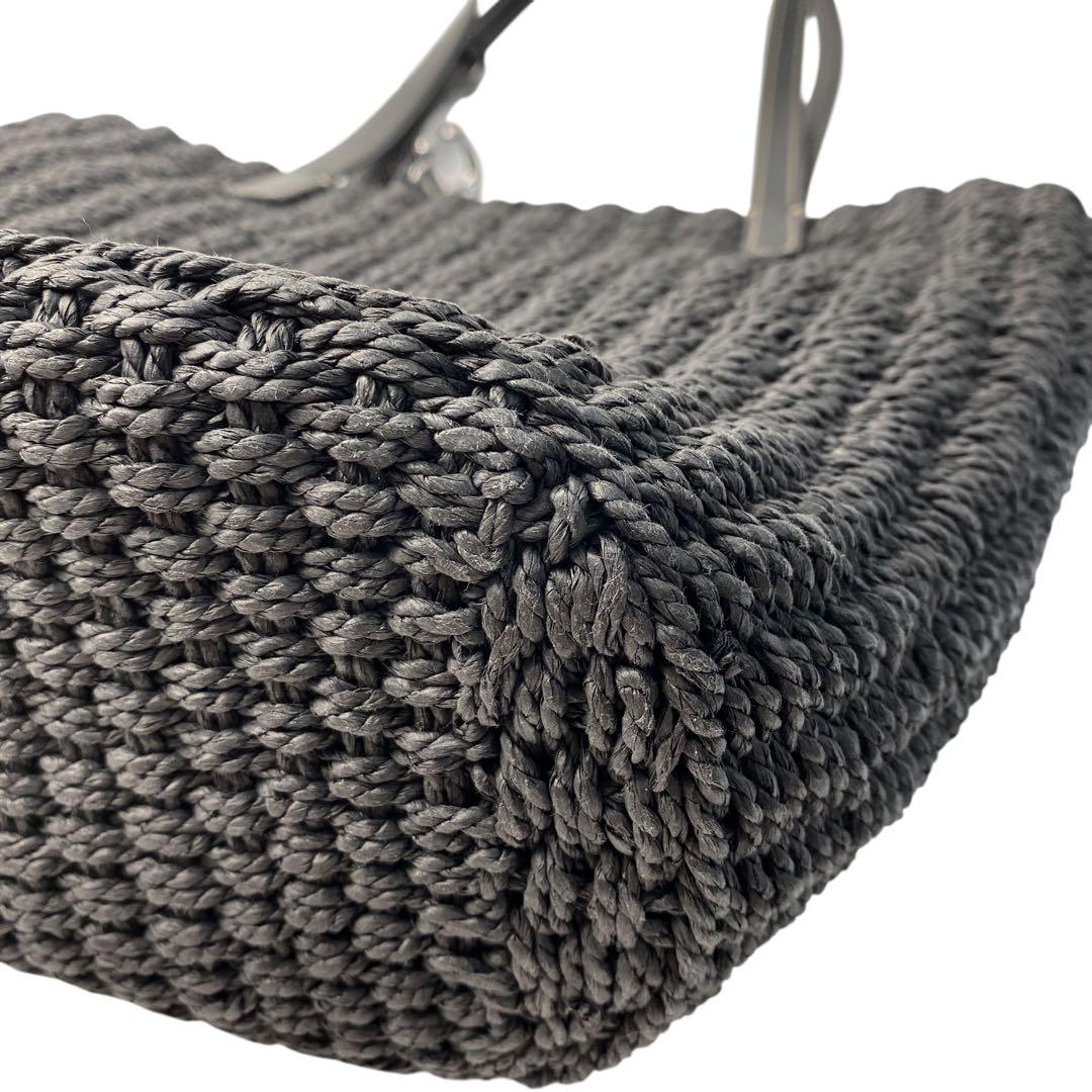 未使用 コーチcoach スモール ストロー トート カゴバッグ CQ785.