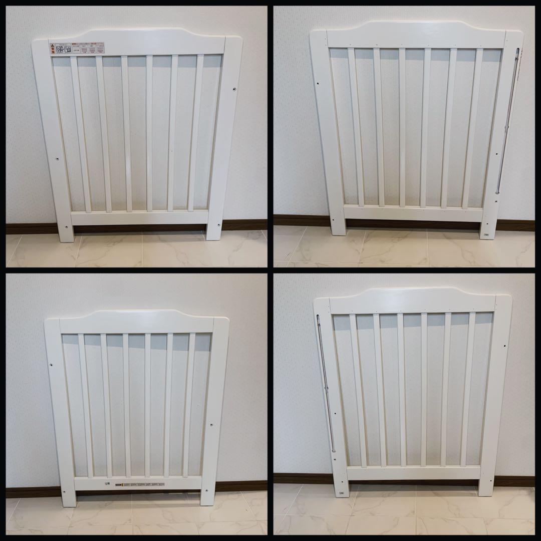 【♡送料込♡】カトージ ベビーベッド タチベッド ホワイト⭐︎