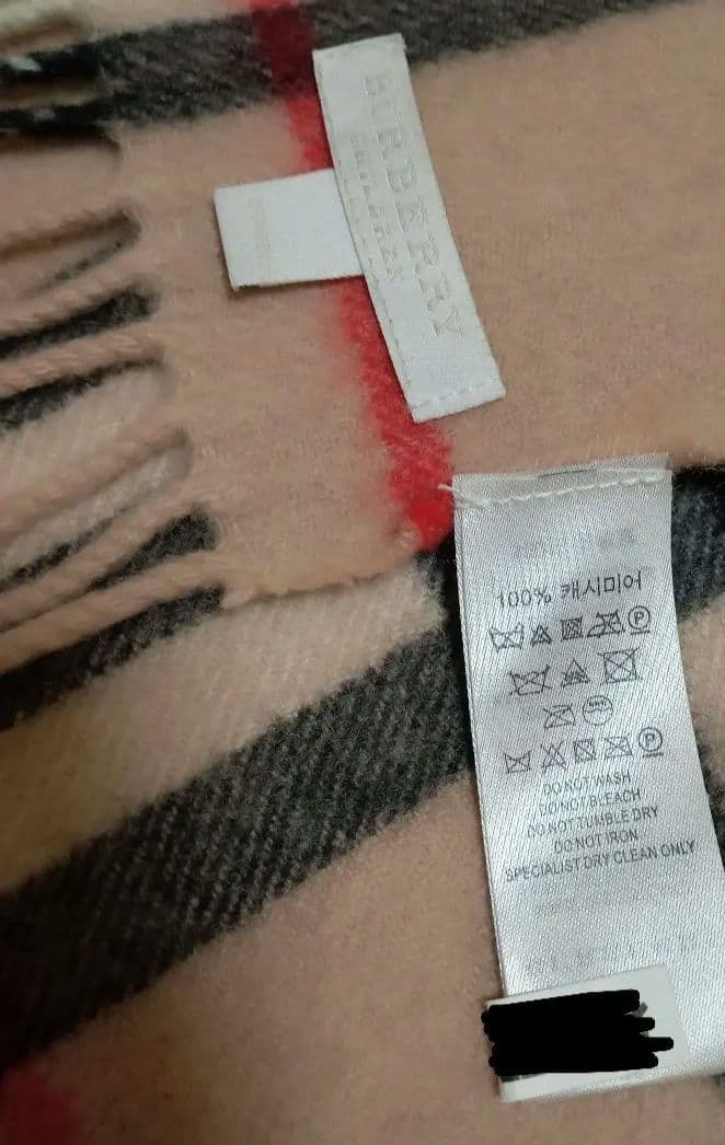 【BURBERRY】バーバリー チェック カシミア100%マフラー