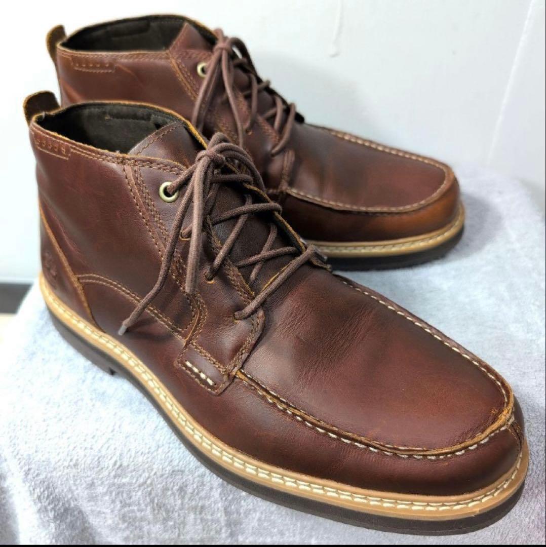Timberland ダークブラウン レザー チャッカブーツ A2C53
