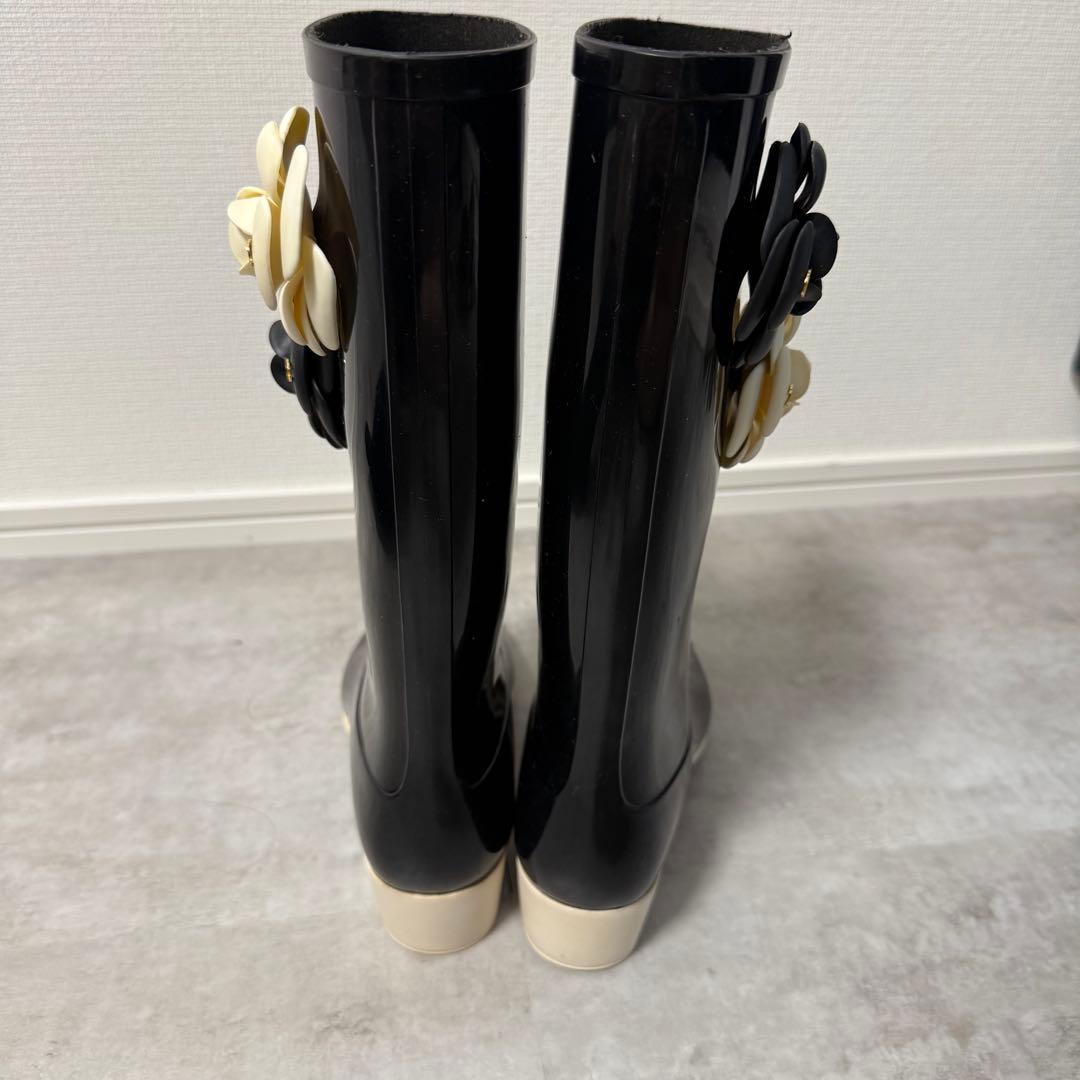 【お値下げ可能‼️値下げ可能❗️】CHANELレインブーツ　カメリア　ココマーク