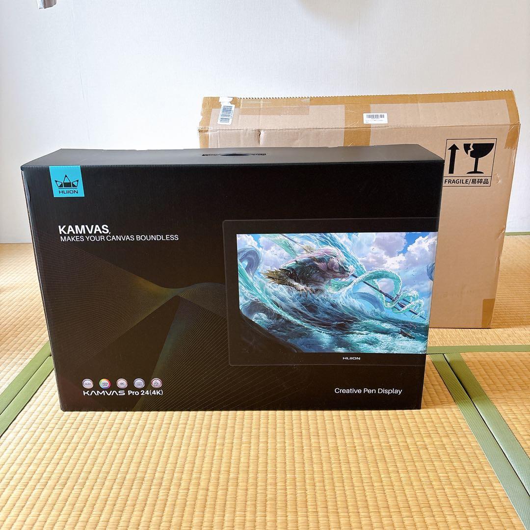 【ほぼ未使用】Huion Kamvas Pro24 (4K) 液晶ペンタブレット