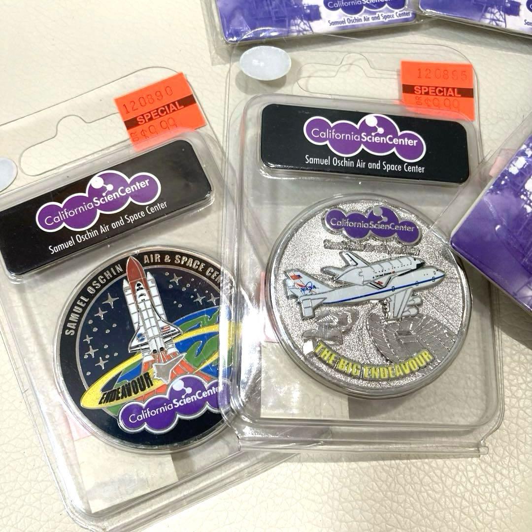 スペースシャトル エンデバー等のピンバッジ＆メダル 9点まとめ売り