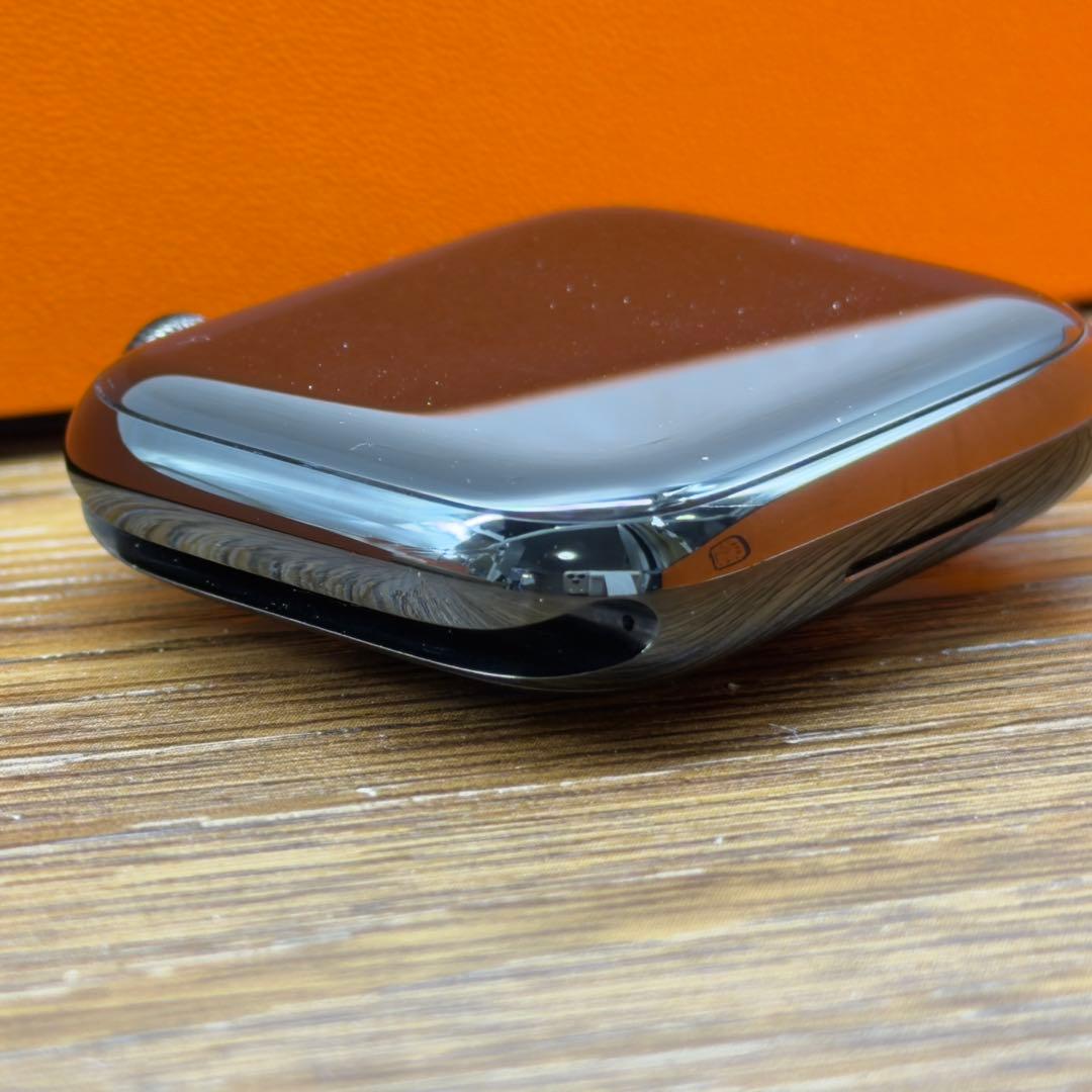 3017 Apple Watchエルメス　シリーズ7 ブラックステンレスモデル