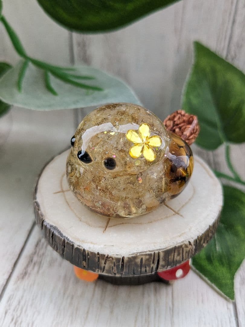 【琥珀】ラピスラズリのかめちゃん形オルゴナイト☆他４点