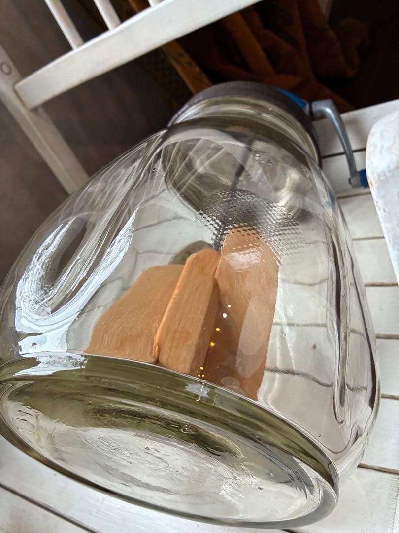 イギリス　アンティーク　バター　メーカー　マヨネーズ　メーカー　チャーン　ブルー