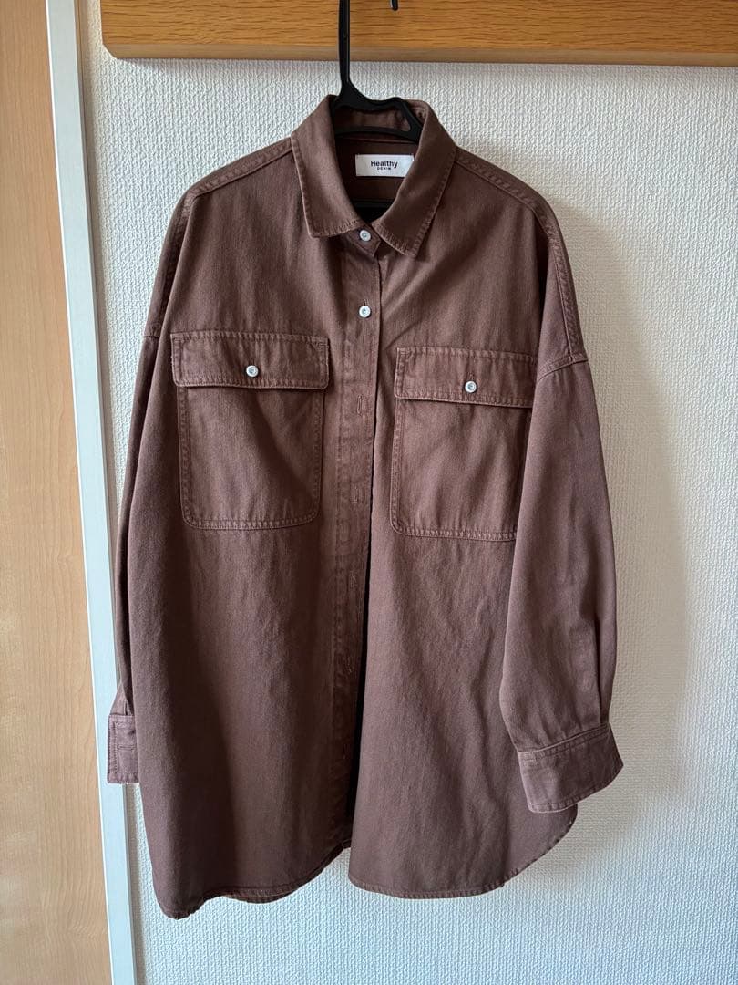 Healthy denim ブラウン 長袖シャツ