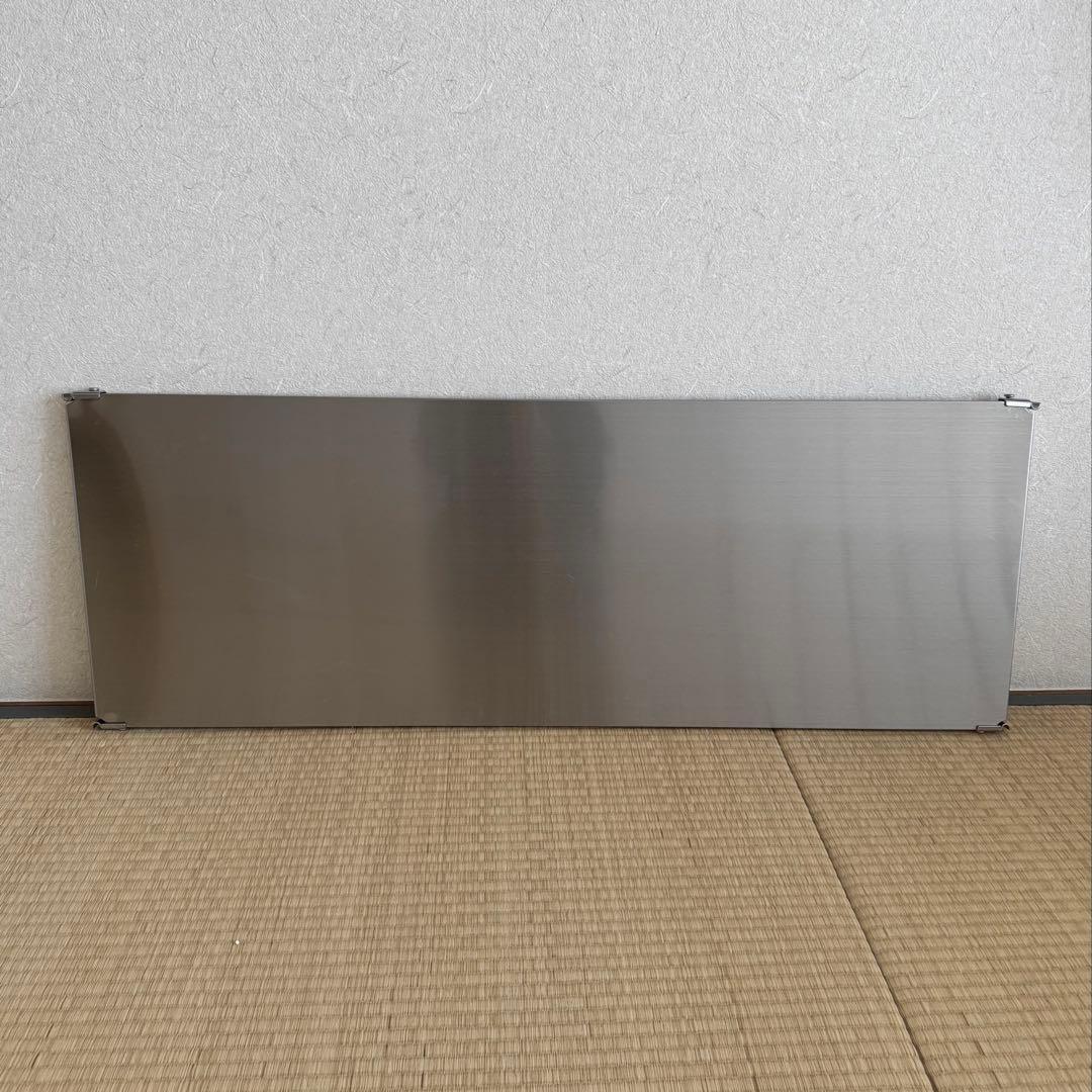【一枚のみ】ステンレスユニットシェルフ　ステンレス追加棚　幅112cmタイプ