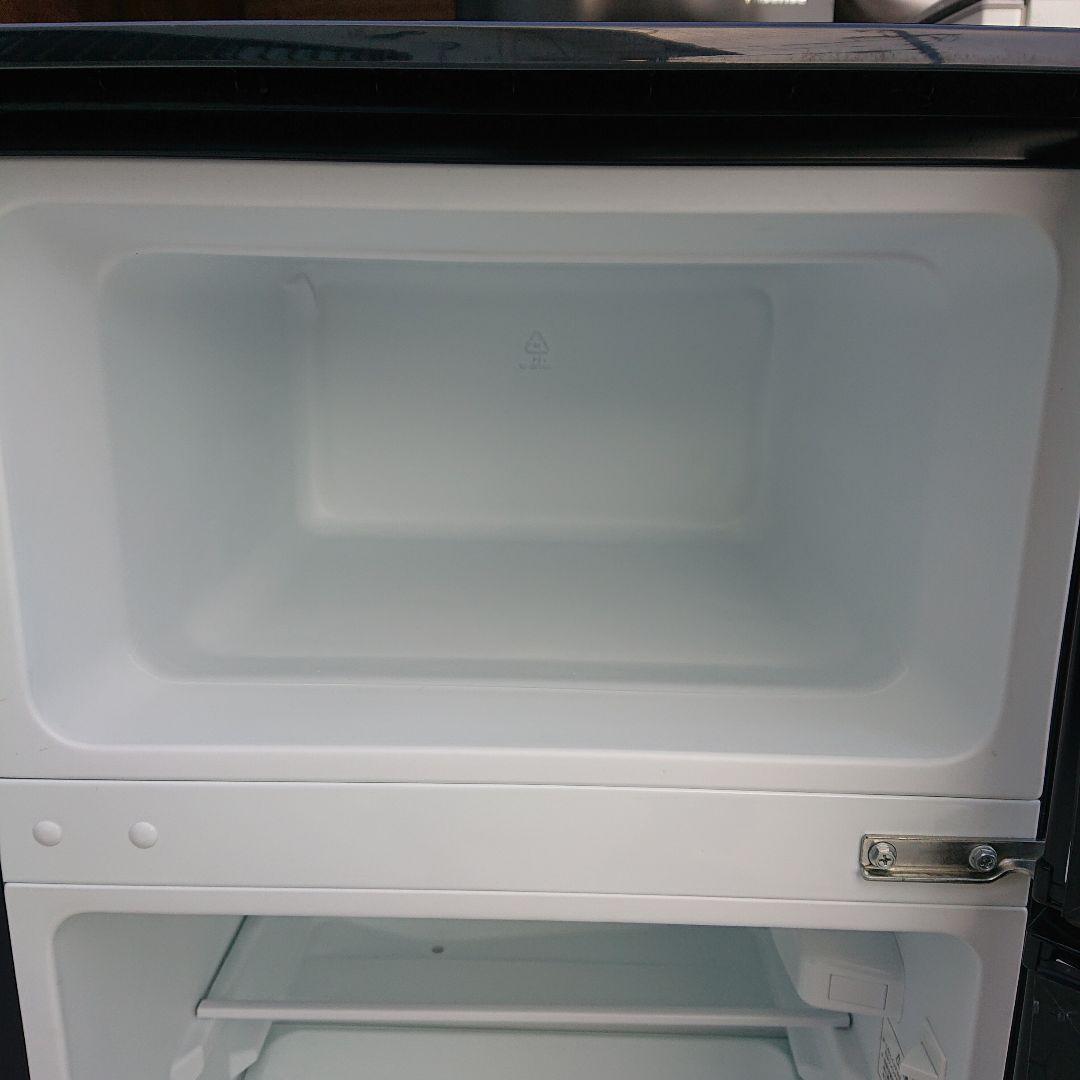 コンフィー2023年製90L冷蔵庫 ブラック 美品 送料/設置無料