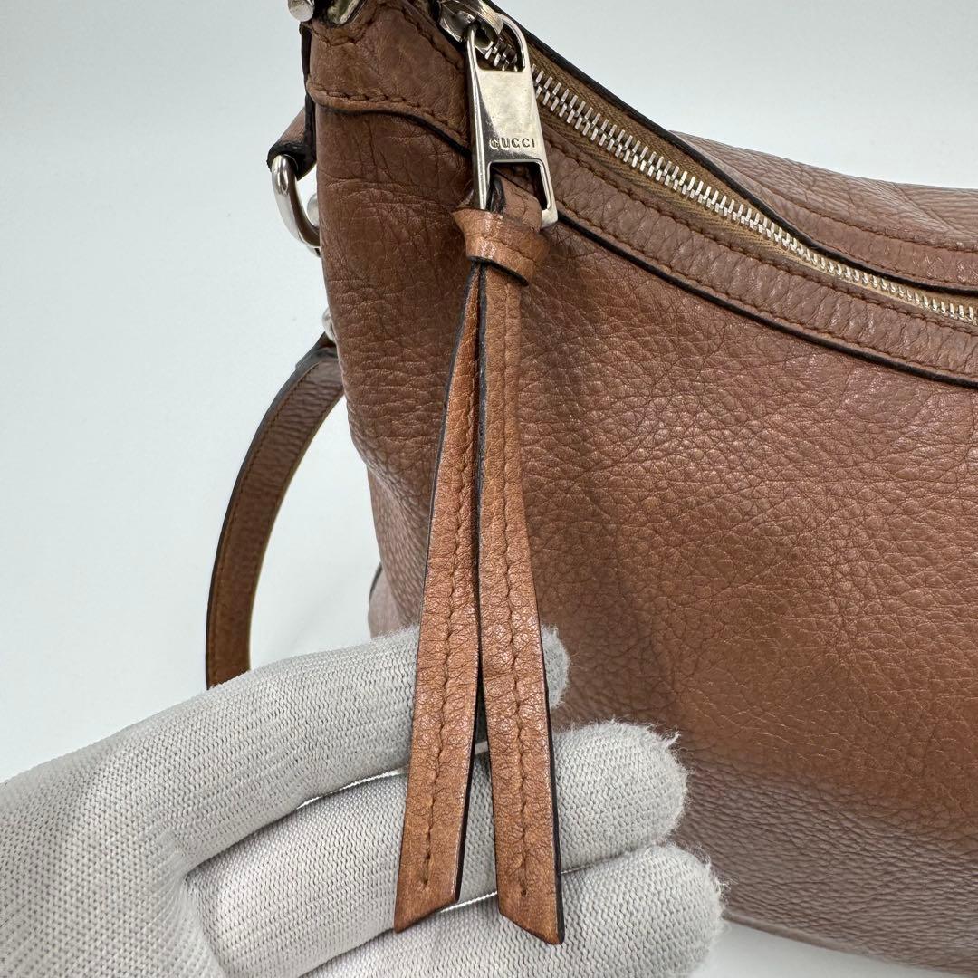 グッチ インターロッキング レザー 2way ハンドバッグ ショルダーバッグ