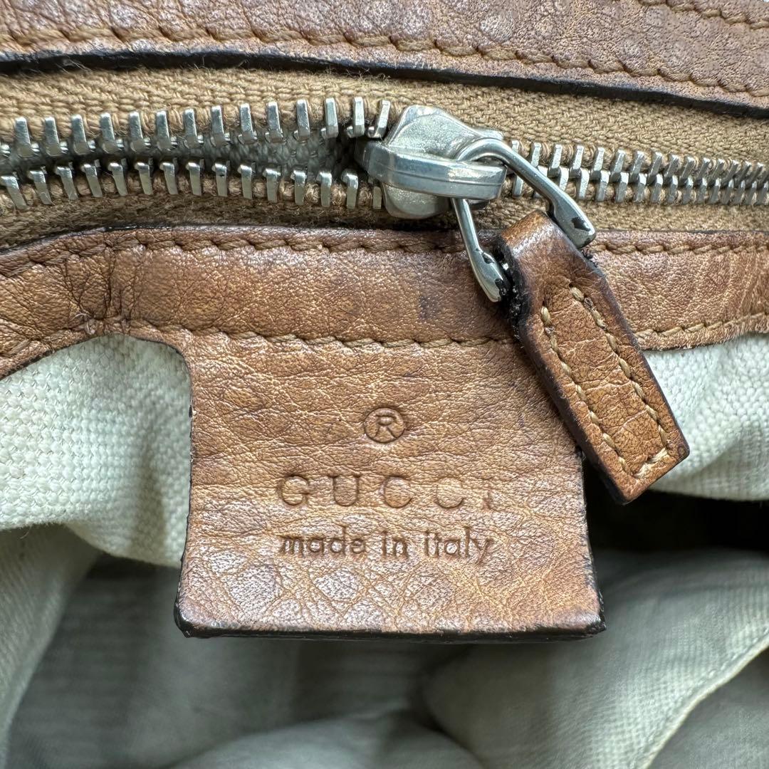 グッチ インターロッキング レザー 2way ハンドバッグ ショルダーバッグ