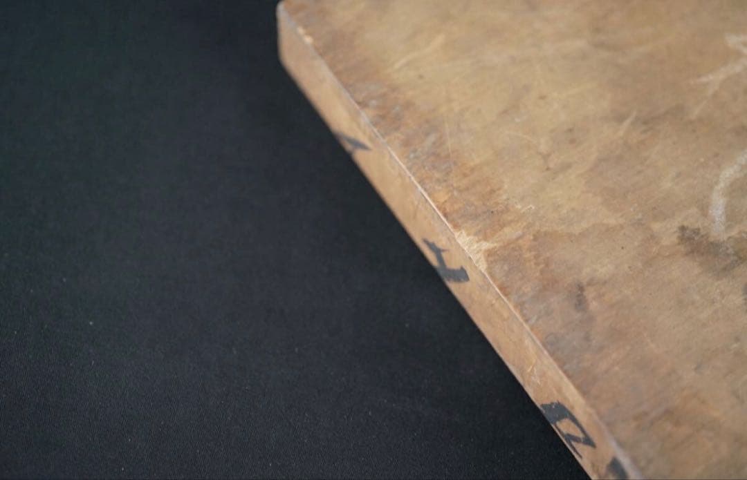 菓子型 特大型の鯛 タイ 35.9×16cm 和菓子 古道具 アンティーク 木彫