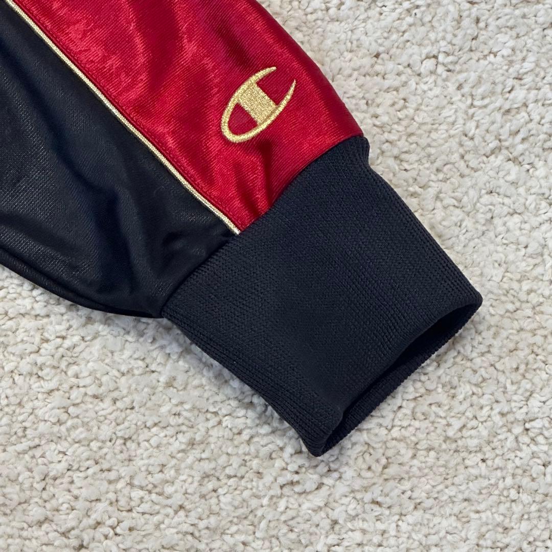 【魔裟斗モデル】Champion チャンピオン 刺繍 黒×赤 セットアップ L