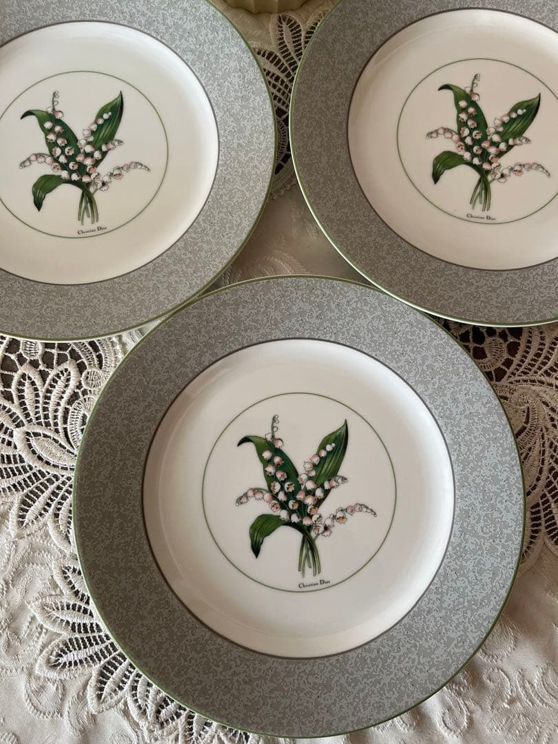 Diorクリスチャンディオールミリラフォーレディナー皿6枚