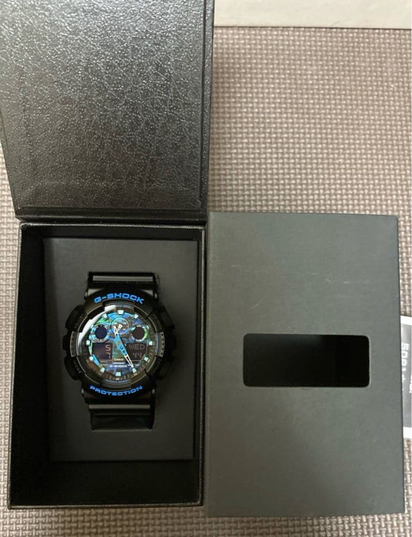 G-SHOCK GA-100 ブラック/ブルー