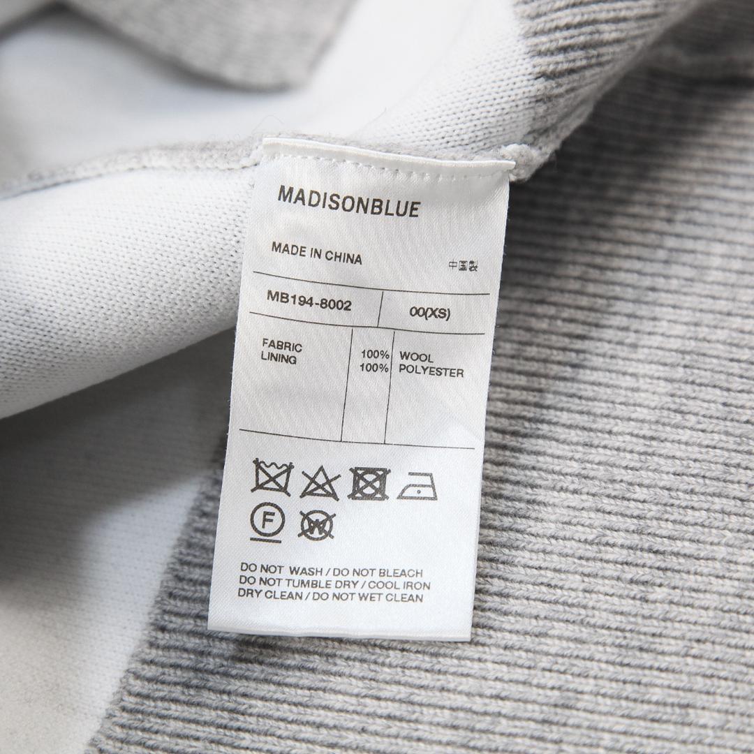 美品 MADISONBLUE 19AW ダブルフェイス Vネックカーディガン