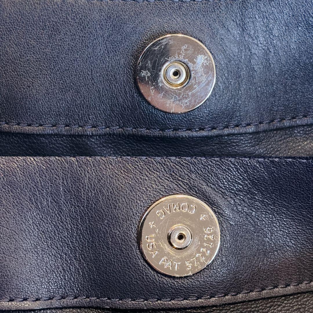 【美品】COACH コーチ ホーボー ショルダーバッグ ハンドバッグ ブラック