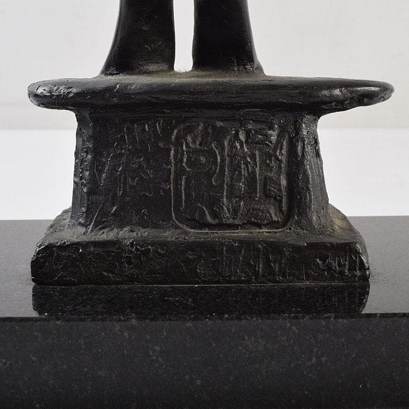 土田副正作　ブロンズ 　雲のように風のように　重さ約7.3㎏　D　R9479H