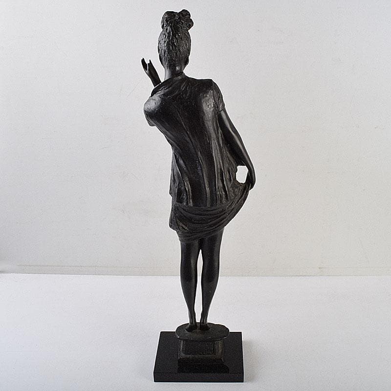 土田副正作　ブロンズ 　雲のように風のように　重さ約7.3㎏　D　R9479H