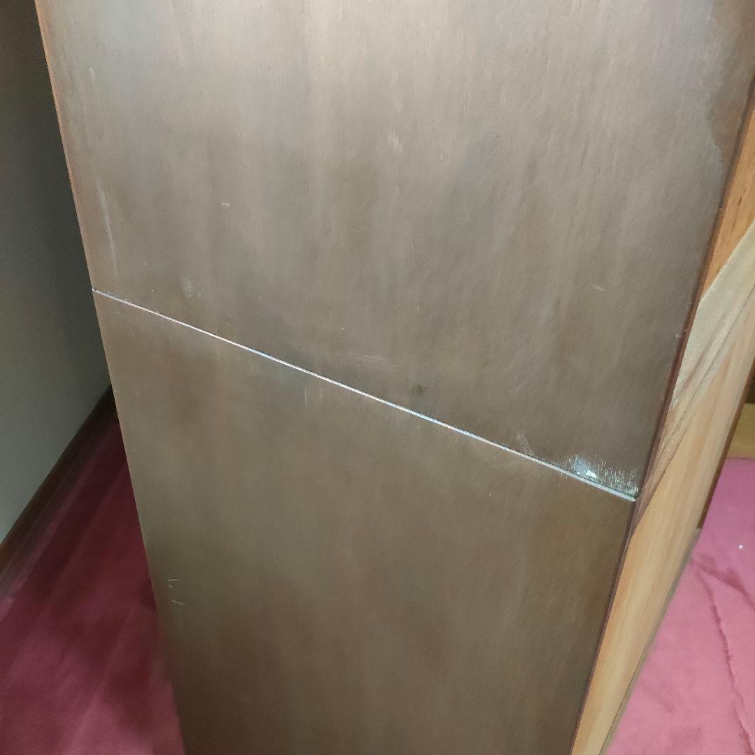 【昭和レトロ】 重ね2段 箪笥 和箪笥 収納箪笥 2扉 4引き出しブラウン