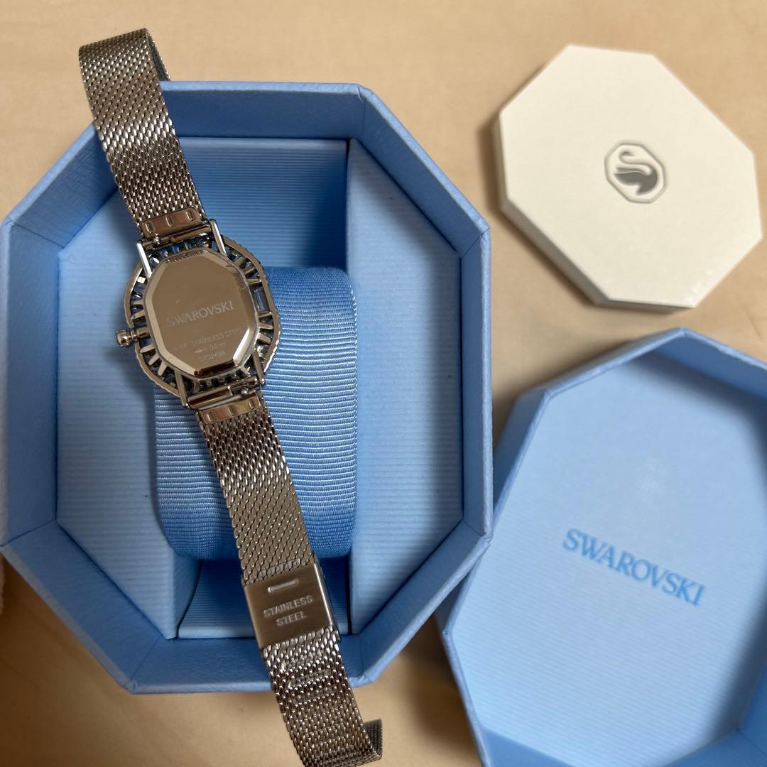 スワロフスキー　Matrix octagon ウォッチ　時計　シルバー