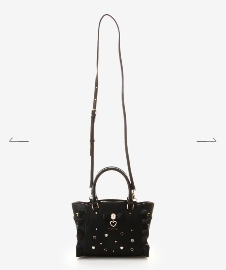 SAMANTHAVEGA サイドレースアップリボンビジュー　ミニフラッター