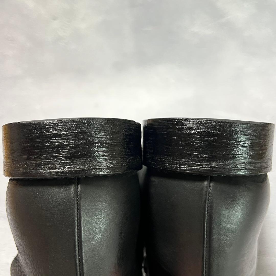 PADRONE サイドジップ チャッカブーツ 41 ブラック ヌバック