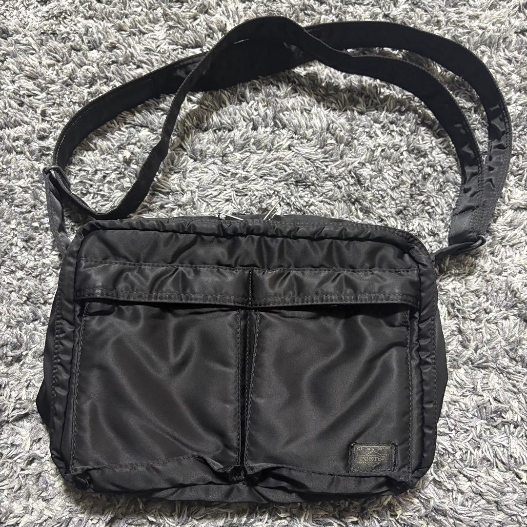 希少 廃盤 ポーター タンカー 2層式 ショルダーバッグ L 黒