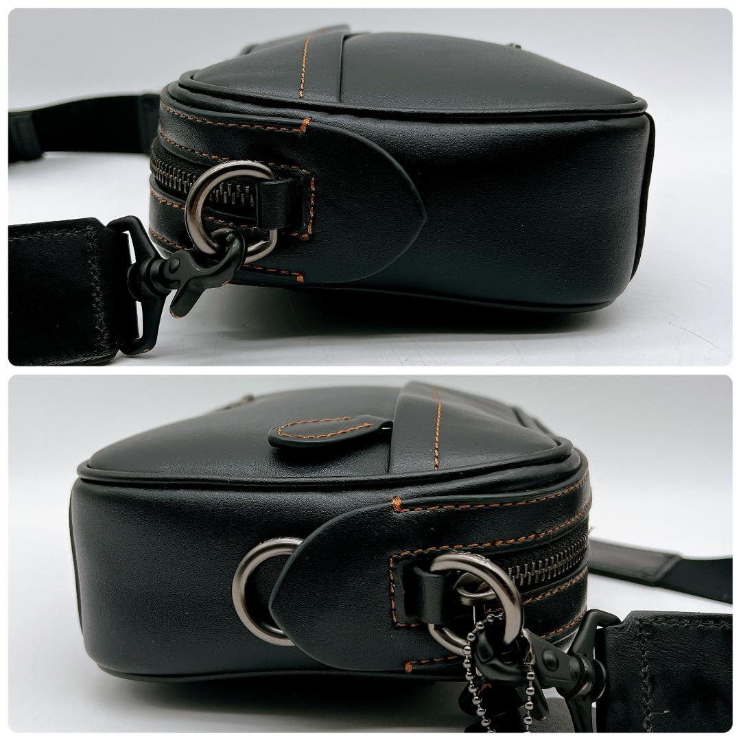 極美品 COACH グラハム クロスボディ ショルダーバッグ レザー f503