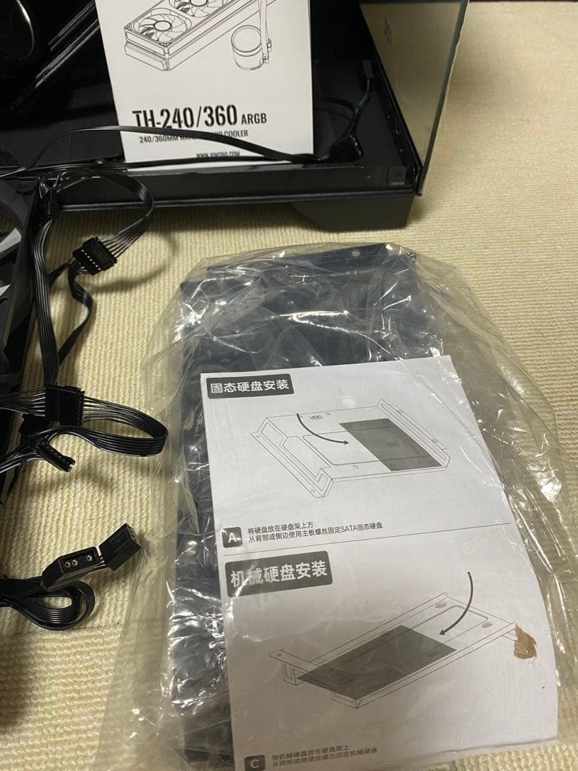 ミニタワーPCケース CPU水冷 ケースファン 自作PCセットまとめ売り