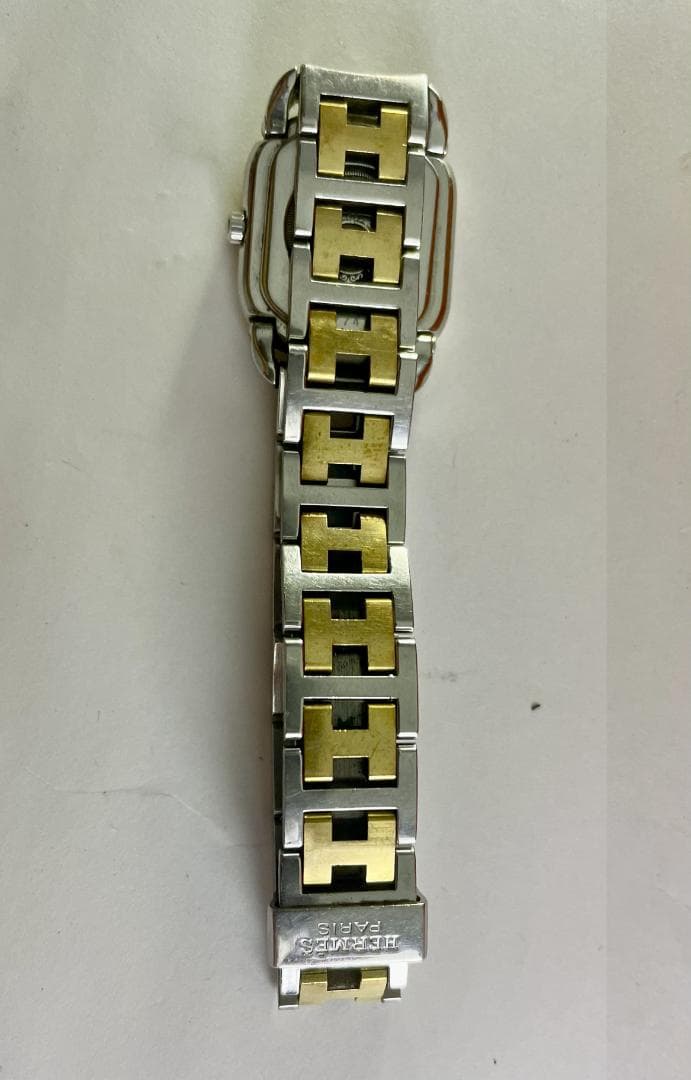 【ジャンク品】　エルメス　レディース　ラリーRA1.220　ホワイト